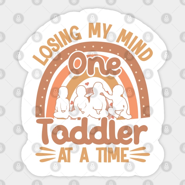 Childcare Losing My Mind Daycare Teacher Sticker by Toeffishirts